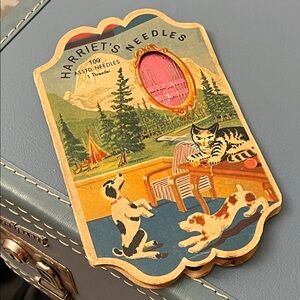Vintage Harriet's Needles with Cat and Dog Design